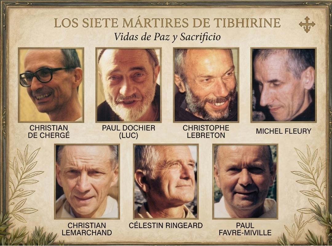 Los siete monjes trapenses mártires de Tibhirine, Argelia