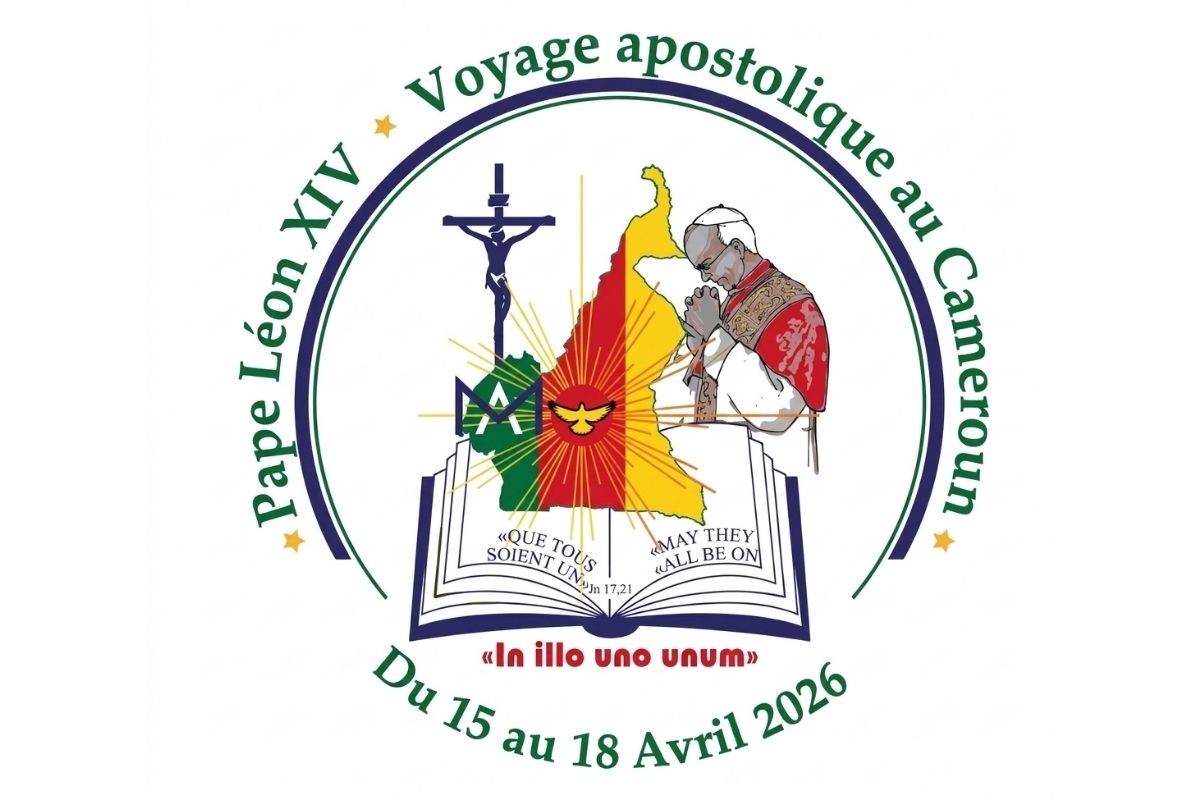 Logotipo oficial del viaje apostólico del Papa León XIV a Camerún 2026
